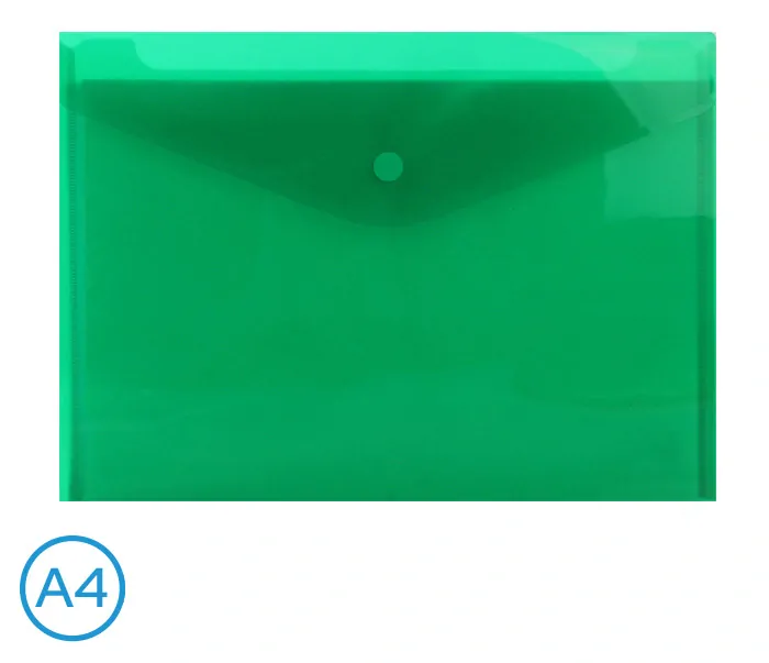 OBAL SPISOVÝ S KLOPOU A DRUKEM A4 LUMA, ZELENÝ