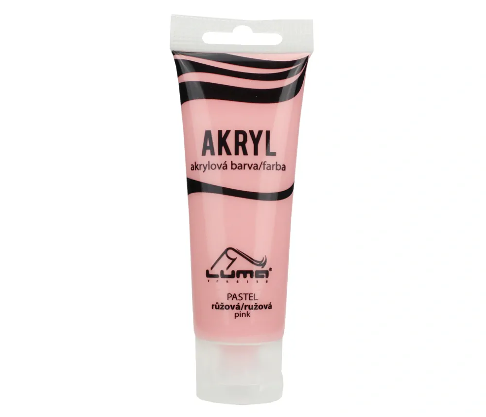 BARVY AKRYLOVÉ 75ML, PASTEL RŮŽOVÁ LUMA