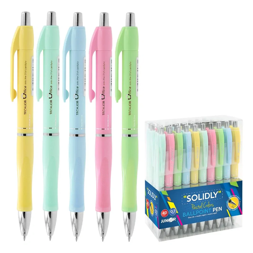 KULIČKOVÉ PERO SOLIDLY NEW PASTEL, mix 0,7 MM