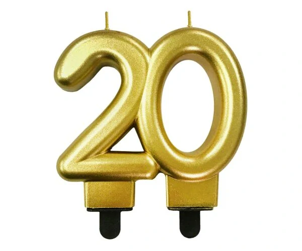DORTOVÁ SVÍČKA č 20 ZLATÁ
