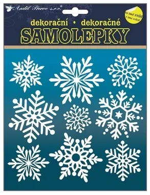 SAMOLEPKY SVÍTÍCÍ VE TMĚ 23x18 cm VLOČKY