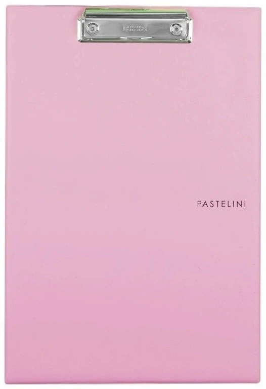 JEDNODESKA S KLIPEM A4 PLAST PASTELINI RŮŽOVÁ