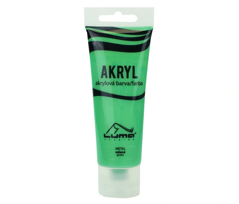 BARVY AKRYLOVÉ 75ML, METAL ZELENÁ LUMA