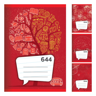SEŠIT A6, 40 LISTŮ - LINKOVANÝ 644