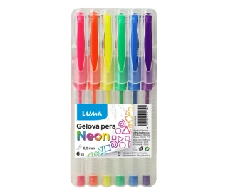 GELOVÉ PERO 6 BAREV NEON, LUMA