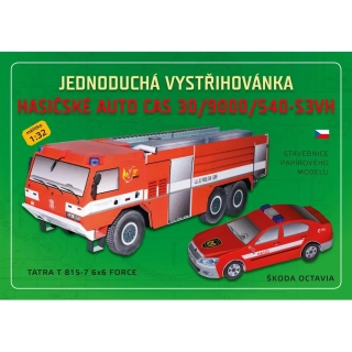 VYSTŘIHOVÁNKA HASIČSKÉ AUTO CAS30/9000