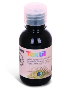 BARVA NA TEXTIL 125ml ČERNÁ