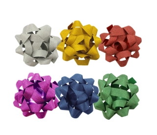 ROZETA 5 CM GLITTER, LUMA mix