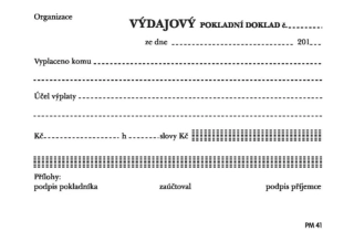 VÝDAJOVÝ POKLADNÍ DOKLAD PM41