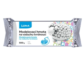 MODELOVACÍ HMOTA BÍLÁ 500G LUMA