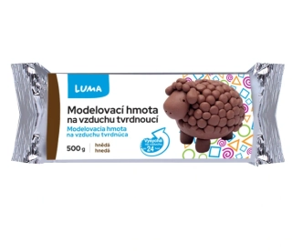 MODELOVACÍ HMOTA HNĚDÁ 500G LUMA