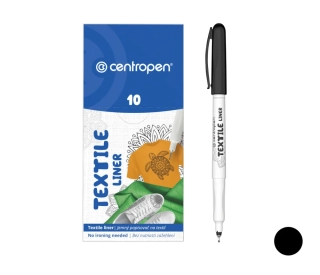 POPISOVAČ CENTROPEN 2639 TEXTIL LINER 0,5mm, ČERNÝ