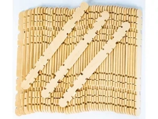 DŘÍVKA DEKORAČNÍ NATURAL S VÝŘEZY
