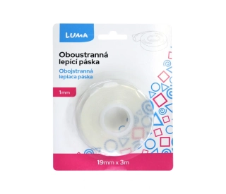 LEPÍCÍ PÁSKA OBOUSTRANNÁ MONTÁŽNÍ 19 mm x 3 m GELOVÁ LUMA