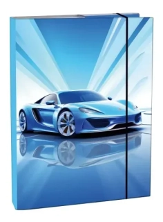 BOX NA SEŠITY A4 BLUE CAR