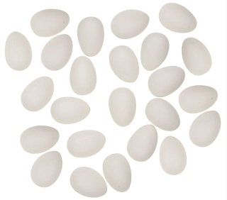 PLASTOVÉ VAJÍČKO BÍLÉ 4 cm 