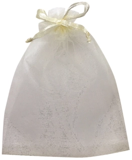 SÁČEK ORGANZOVÝ ŽLUTÝ 15x22 cm