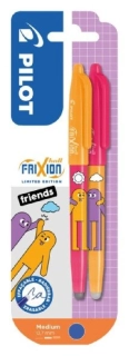 ROLLER PILOGUMOVACÍ PERO PILOT FRIXION BALL FRIENDS 2KS RŮŽOVÝ/ORANŽOVÝ
